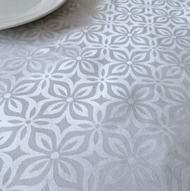 Damast tafelkleed wit 130x180 cm