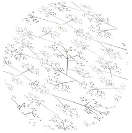 Doorzichtg rond tafelzeil domica light (140cm)