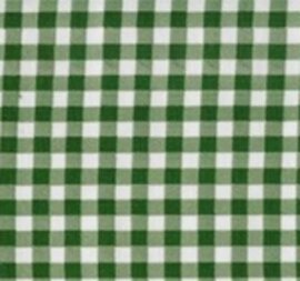 Proefstaaltje: tafelzeil Kitsch Kitchen ruitjes donkergroen