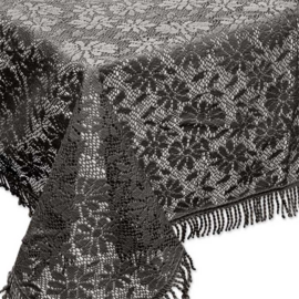 Buiten tafelkleed schuimvinyl 150x220cm antraciet grijs (dikke kwaliteit)