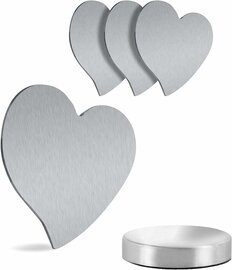 Tafelkleedgewichtjes hartjes magnetisch (4st.)