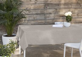 Buiten tafelkleed Vison taupe