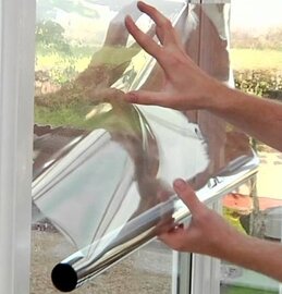 Zonwerend folie spiegelend (50cm)