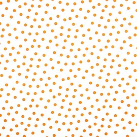 Mexicaans tafelzeil polkadot wit met oranje stippen