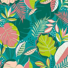 Tafelzeil funcky leafs green