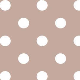 Tafelzeil beige met stippen