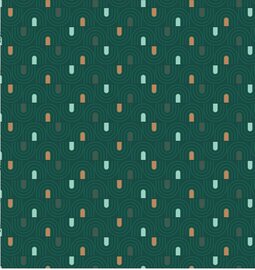 Tafelzeil boogjes zeegroen