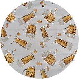 Rond tafelzeil biertje (140cm)