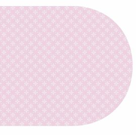 Ovaal tafelzeil Betty roze