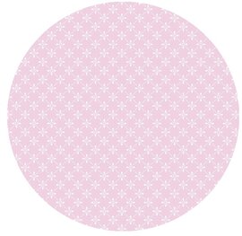 Rond tafelzeil Betty roze (140cm)
