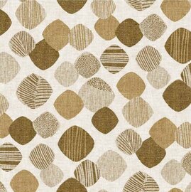 Tafelzeil brown pearls