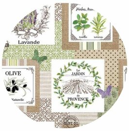 Rond tafelzeil le jardin (140cm)