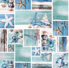 Tafelzeil maritiem zeilboot & ankers