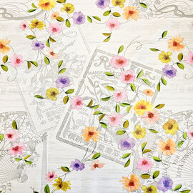 Tafelzeil bloemenguirlande