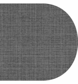 Ovaal tafelzeil tweed antraciet