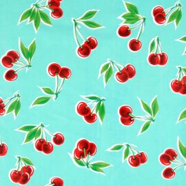 Ovaal Mexicaans tafelzeil kersen mint