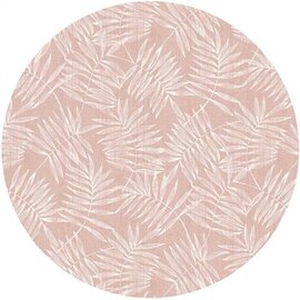 Groot rond tafelzeil bamboe roze (160cm)  