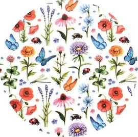 Rond tafelzeil Lentekriebels(140cm)