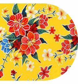 Ovaal Mexicaans tafelzeil fortin geel