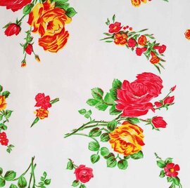 Mexicaans tafelzeil rosendal wit 