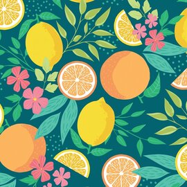 Tafelzeil citrus dark  