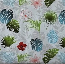 30x140cm Restje tafelzeil Botanische bladeren en bloemen