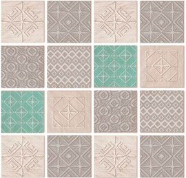 SALE 125x140cm Tafelzeil Squares