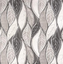 60x140cm Restje tafelzeil grey leafs