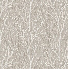 40x140cm Restje tafelzeil takjes beige donker