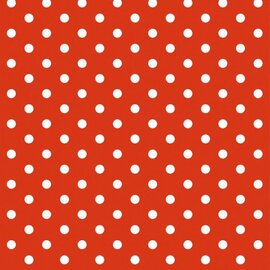 Mexicaans tafelzeil rood met witte stippen