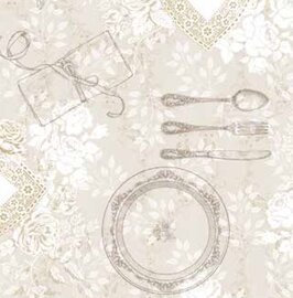 Tafelzeil diner creme