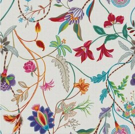 85x140cm Restje tafelzeil kleurrijke bloemen