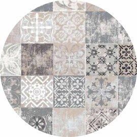 Rond wasbaar gecoat tafelzeil Castillo (140 cm)