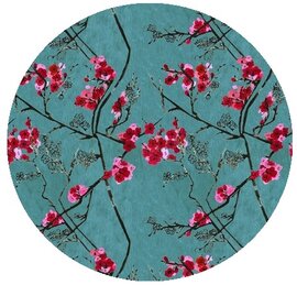 Rond wasbaar gecoat tafelzeil Bobbio (140 cm)