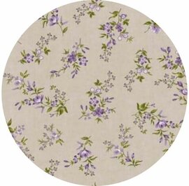 Rond wasbaar gecoat tafelzeil Elodi  (140 cm)