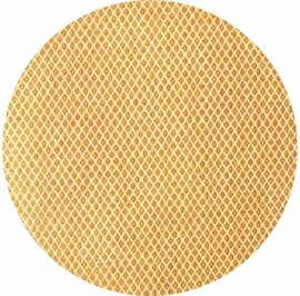 Rond wasbaar gecoat tafelzeil Dylan gold (140 cm)