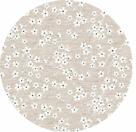 Rond wasbaar gecoat tafelzeil Milflores (140 cm)