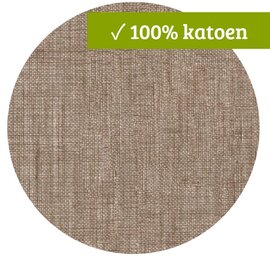 Rond wasbaar gecoat tafelzeil texture Chocolate (140 cm)