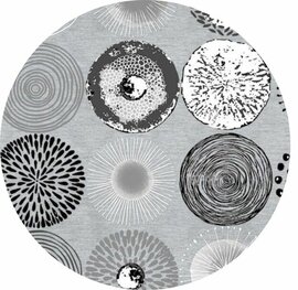 Rond wasbaar gecoat tafelzeil Oniric dark (140 cm)