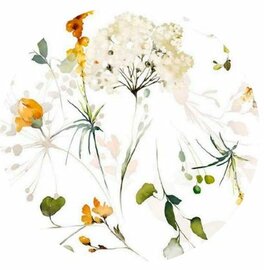 Rond wasbaar gecoat tafelzeil Desta (140 cm)