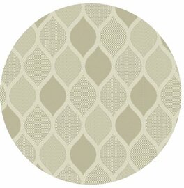 Rond wasbaar gecoat tafelzeil Karen khaki (140 cm)