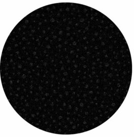 Rond wasbaar gecoat tafelzeil Lyra zwart (140 cm)