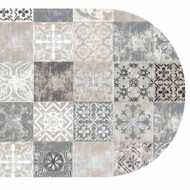 Ovaal wasbaar gecoat tafelzeil Castillo