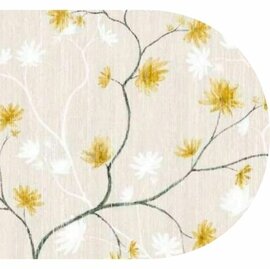 Ovaal wasbaar gecoat tafelzeil Fuji 