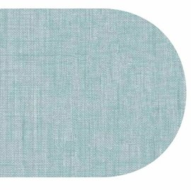 Ovaal wasbaar gecoat tafelzeil Texture azul