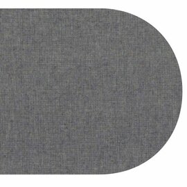 Ovaal wasbaar gecoat tafelzeil Dean grijs