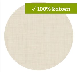 Rond wasbaar gecoat tafelzeil Texture beige (140 cm)