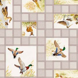 Tafelzeil wilde eend en fazant