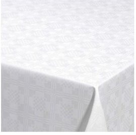 35x140cm Restje tafelzeil Damast vierkantjes