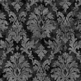 40x140cm Restje tafelzeil brocant vintage dark